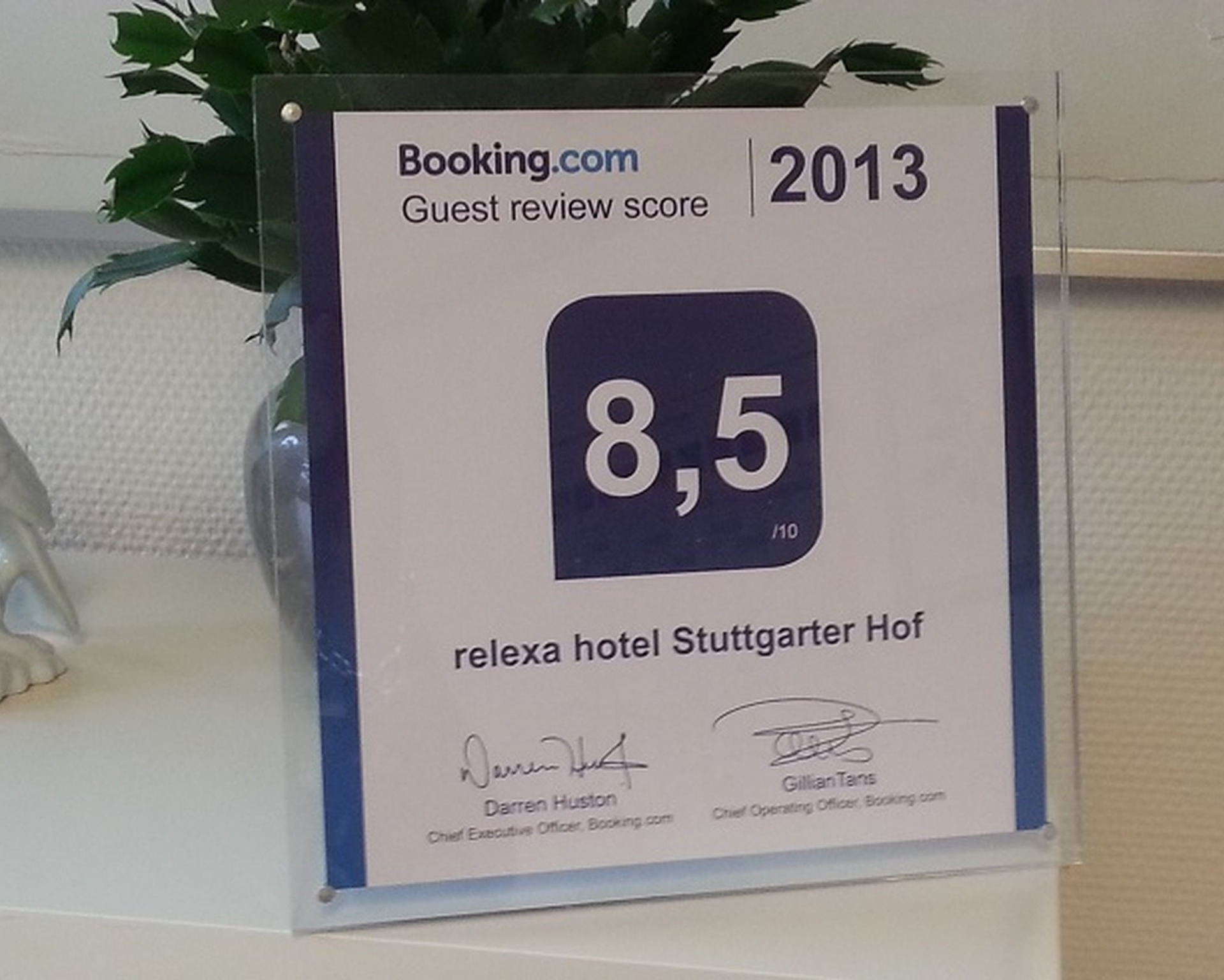 bookings.com - award 2013 für das relexa hotel berlin bookings.com - award 2013 für das relexa hotel berlin